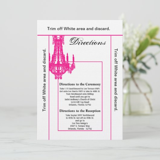 3.5x6 Routebeschrijving Kaart Crystal Kroonluchter (Staand voorkant)