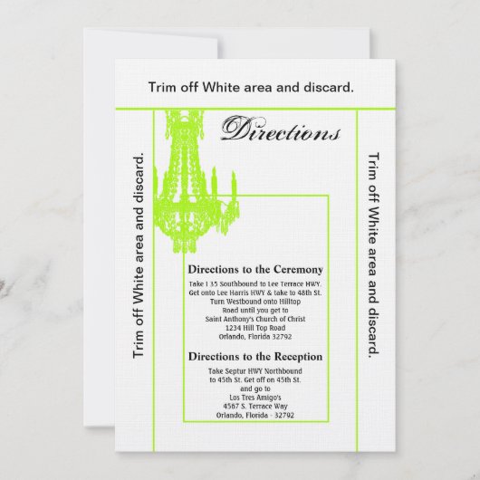 3.5x6 Routebeschrijving Kaart Crystal Kroonluchter (Voorkant)