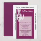 3.5x6 Routebeschrijving Kaart Crystal Kroonluchter (Voorkant / Achterkant)