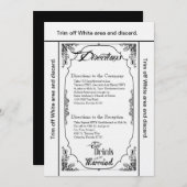 3.5x6 Routebeschrijving Kaart Eet Drink Wees getro (Voorkant / Achterkant)