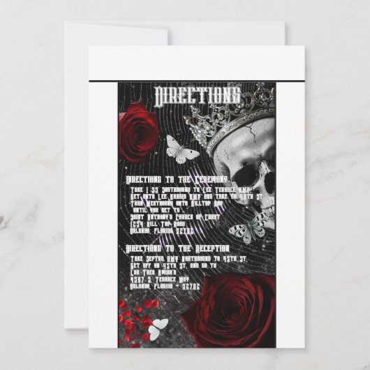 3.5x6 Routebeschrijving Kaart Haunting Adeline Zad (Voorkant)