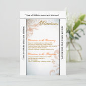 3.5x6 Routebeschrijving Kaart Herfst Filigree Herf (Staand voorkant)