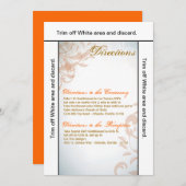 3.5x6 Routebeschrijving Kaart Herfst Filigree Herf (Voorkant / Achterkant)