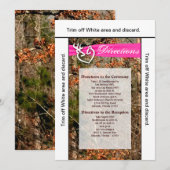 3.5x6 Routebeschrijving Kaart Hertenpaar Doe Buck  (Voorkant / Achterkant)