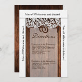 3.5x6 Routebeschrijving Kaart Hoefijzers op Barn W (Voorkant / Achterkant)