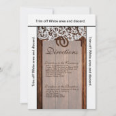 3.5x6 Routebeschrijving Kaart Hoefijzers op Barn W (Voorkant)