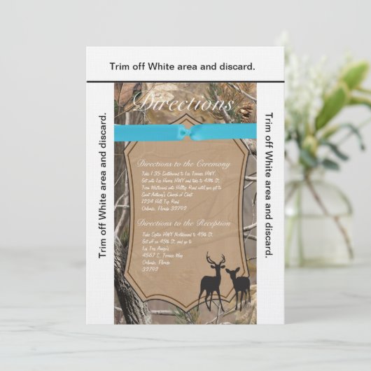 3.5x6 Routebeschrijving Kaart Hunters Camo Camofla (Staand voorkant)