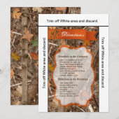 3.5x6 Routebeschrijving Kaart Jagen Paar Herten Do (Voorkant / Achterkant)