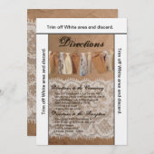 3.5x6 Routebeschrijving Kaart Kraft Papieren Tas K (Voorkant / Achterkant)