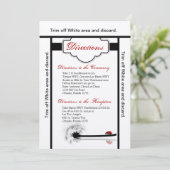 3.5x6 Routebeschrijving Kaart Lady Bug Dandilion F (Staand voorkant)