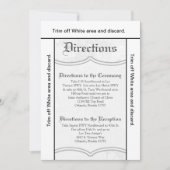 3.5x6 Routebeschrijving Kaart Land Wit Kant Print  (Voorkant)