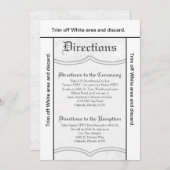 3.5x6 Routebeschrijving Kaart Land Wit Kant Print  (Voorkant / Achterkant)