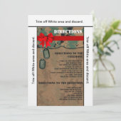 3.5x6 Routebeschrijving Kaart Marine DIGITAL PRINT (Staand voorkant)