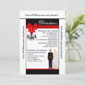 3.5x6 Routebeschrijving Kaart Marine Uniform Groom (Staand voorkant)