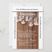 3.5x6 Routebeschrijving Kaart Mason Jar Candle Lig (Voorkant)