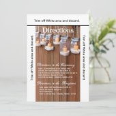 3.5x6 Routebeschrijving Kaart Mason Jar Candle Lig (Staand voorkant)