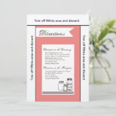 3.5x6 Routebeschrijving Kaart Mason Jar Country Ru (Staand voorkant)