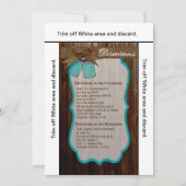 3.5x6 Routebeschrijving Kaart Mason Jar Initialen (Voorkant)