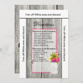 3.5x6 Routebeschrijving Kaart Mason Jar met Wildfl (Voorkant / Achterkant)