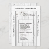 3.5x6 Routebeschrijving Kaart Mason Jar String Lig (Voorkant / Achterkant)