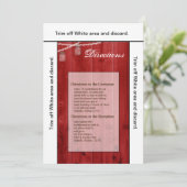 3.5x6 Routebeschrijving Kaart Mason Jar String Lig (Staand voorkant)