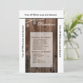 3.5x6 Routebeschrijving Kaart Mason Jar String Lig (Staand voorkant)