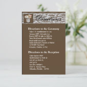 3.5x6 Routebeschrijving Kaart Mason Jars met Rozen (Staand voorkant)