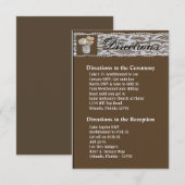 3.5x6 Routebeschrijving Kaart Mason Jars met Rozen (Voorkant / Achterkant)