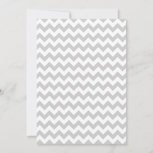 3.5x6 Routebeschrijving Kaart Modern Chevron Strip (Achterkant)