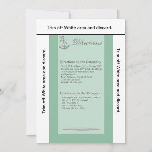 3.5x6 Routebeschrijving Kaart Nautische Knoop Anke (Voorkant)