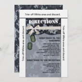 3.5x6 Routebeschrijving Kaart Navy DIGITAL PRINT U (Voorkant / Achterkant)