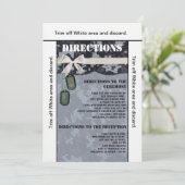 3.5x6 Routebeschrijving Kaart Navy DIGITAL PRINT U (Staand voorkant)