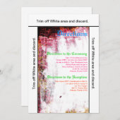 3.5x6 Routebeschrijving Kaart Neon Grunge Kraskleu (Voorkant / Achterkant)