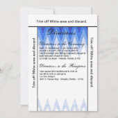 3.5x6 Routebeschrijving Kaart Ombre Chevron Blauw (Voorkant)