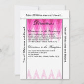 3.5x6 Routebeschrijving Kaart Ombre Chevron Roze (Voorkant)