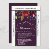 3.5x6 Routebeschrijving Kaart Plum Paarse Rozen Go (Voorkant / Achterkant)