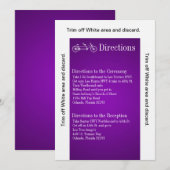 3.5x6 Routebeschrijving Kaart PurpleDouble Bike (Voorkant / Achterkant)