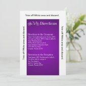 3.5x6 Routebeschrijving Kaart PurpleDouble Bike (Staand voorkant)