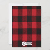 3.5x6 Routebeschrijving Kaart Red Buffalo Plaid Be (Achterkant)