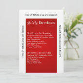 3.5x6 Routebeschrijving Kaart Rode Dubbele Fiets (Staand voorkant)