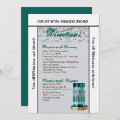 3.5x6 Routebeschrijving Kaart Rustiek Land Mason J (Voorkant / Achterkant)