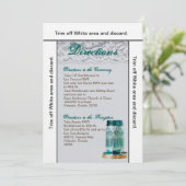 3.5x6 Routebeschrijving Kaart Rustiek Land Mason J (Staand voorkant)