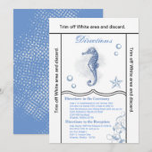 3.5x6 Routebeschrijving Kaart Seahorse Zee Ocean B (Voorkant / Achterkant)