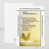 3.5x6 Routebeschrijving Kaart Sunny Morning Boerde (Voorkant / Achterkant)