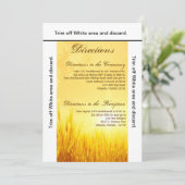 3.5x6 Routebeschrijving Kaart Sunrise Tarwe Countr (Staand voorkant)