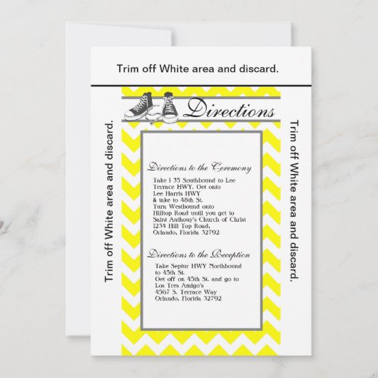 3.5x6 Routebeschrijving Kaart Teenage Sneakers Che (Voorkant)