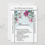 3.5x6 Routebeschrijving Kaart Tropische Bloem op B (Voorkant)