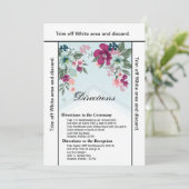 3.5x6 Routebeschrijving Kaart Tropische Bloem op B (Staand voorkant)