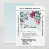 3.5x6 Routebeschrijving Kaart Tropische Bloem op B (Voorkant / Achterkant)