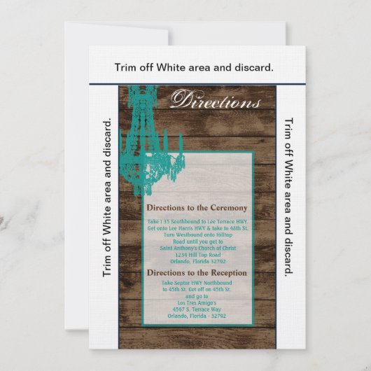 3.5x6 Routebeschrijving Kaart Westerne Rustieke Kr (Voorkant)